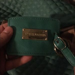 Large teal Steve Madden overnight bag